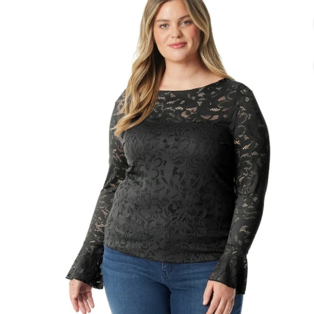 Women's Plus Lace Top Blouse